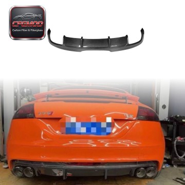 For Audi TT 2008-2014 Carbon Fiber Rear Lip Rear Bumper Diffuser 4 Door