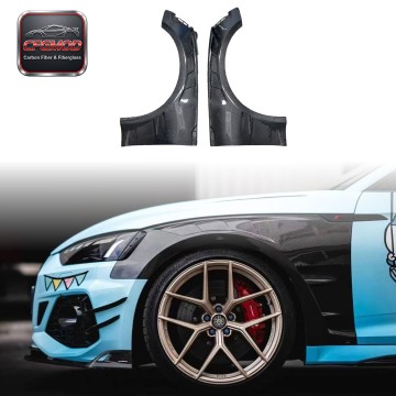 For Audi RS5 B9.5 2021-2024 A1 Style Dry Carbon Fiber Front Fenders