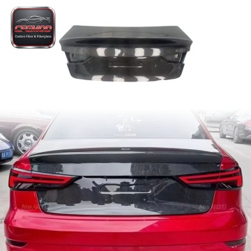For Audi A3 S3 2013-2019 Carbon Fiber Trunk Lid Bootlid Rear Deck Lid