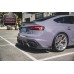 For Audi RS5 B9.5 2020+ A1 Style Carbon Fiber Rear Diffuser Lip with LED Side Splitters
