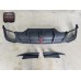 For Audi RS5 B9.5 2020+ A1 Style Carbon Fiber Rear Diffuser Lip with LED Side Splitters