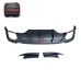 For Audi RS5 B9.5 2020+ A1 Style Carbon Fiber Rear Diffuser Lip with LED Side Splitters