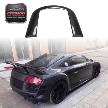 For Audi R8 2010-2015 Carbon Fiber U Shape Roof Frame Scoop Rear Window Trim