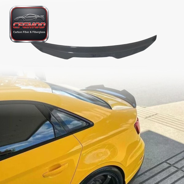 For Audi A5 S5 2013-2020 PSM Style Carbon Fiber Trunk Spoiler Rear Wing For Audi A5 S5 2013-2020 PSM Style Carbon Fiber Trunk Spoiler Rear Wing