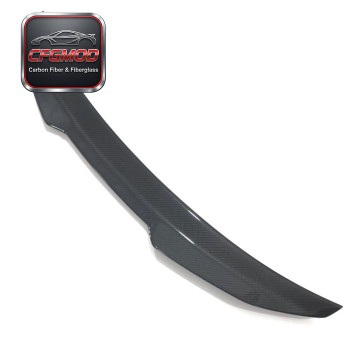For Audi A3 S3 2013-2020 PSM Style Carbon Fiber Rear Trunk Spoiler Duckbill Wing