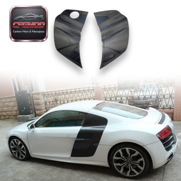 For Audi R8 2010-2015 Carbon Fiber Side Blade Door Panels Rear Side Panel Replacement