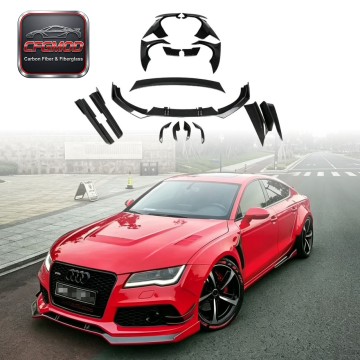 For Audi A7 S7 MB Style Front Rear Lips Wide Fender Flares Resin Wide Body Kit