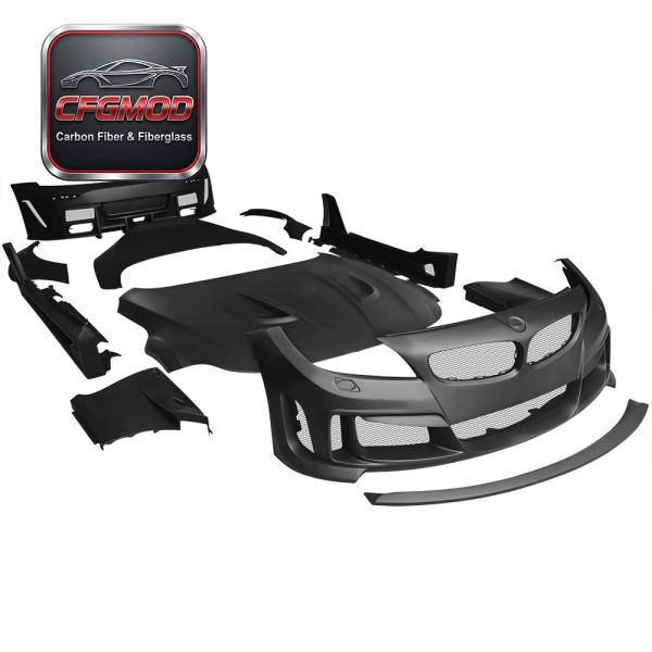E92 Car Body Kit Full Set for 3 Series E92 Coupe 2006-2013, Front Bumper Rear Bumper Side Skirts Carbon Fiber Glass Fiber
