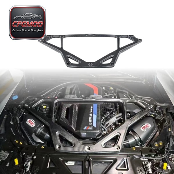 EVE Style Dry Carbon Fiber Front Engine Strut Bar Tower Brace for BMW M4 G82 Tuning Parts EVE Style Dry Carbon Fiber Front Engine Strut Bar Tower Brace for BMW M4 G82 Tuning Parts