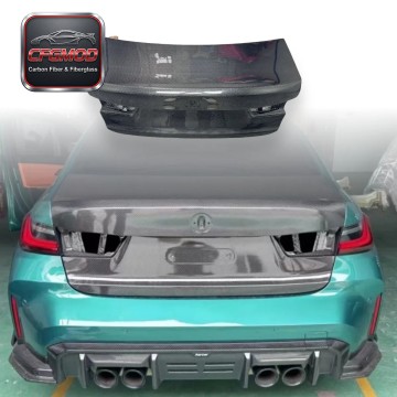 OEM Style Dry Carbon Fiber Rear Trunk Lid Tailgate for BMW 3 Series G20 M3 G80 Tuning Parts
