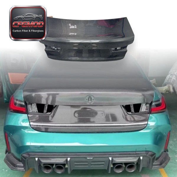OEM Style Dry Carbon Fiber Rear Trunk Lid Tailgate for BMW 3 Series G20 M3 G80 Tuning Parts OEM Style Dry Carbon Fiber Rear Trunk Lid Tailgate for BMW 3 Series G20 M3 G80 Tuning Parts