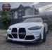 AC Style Dry Carbon Fiber Front Bumper Canards Splitters 4PCS for BMW M3 M4 G8X Tuning Parts