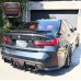 Dry Carbon Fiber Rear Bumper Lip Diffuser with LED Vertical Light for BMW M3 M4 G8X Tuning Parts