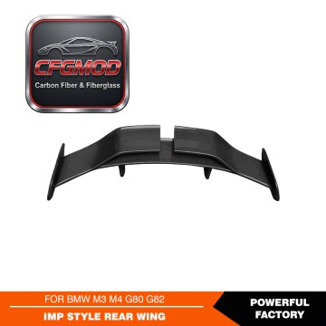 For BMW M3 M4 G80 G82 G83 2021+ IMP Style Carbon Fiber Rear Wing Spoiler