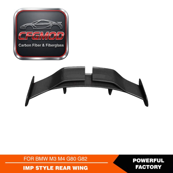 For BMW M3 M4 G80 G82 G83 2021+ IMP Style Carbon Fiber Rear Wing Spoiler For BMW M3 M4 G80 G82 G83 2021+ IMP Style Carbon Fiber Rear Wing Spoiler