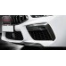 For BMW M8 F91 F92 F93 Dry Carbon Fiber Front Bumper Canards Fog Light Fins