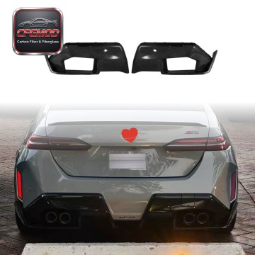 For BMW M5 G90 2024+ MP Style Dry Carbon Fiber Rear Diffuser Lip Lower Valance