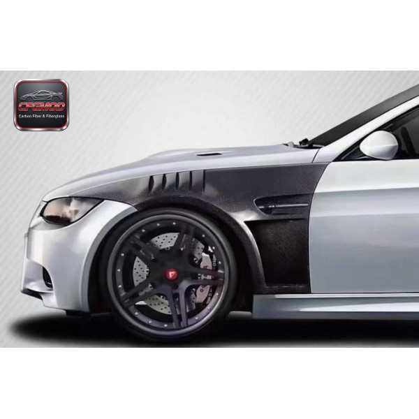 2005-2013 BMW M3 E92 E93 GT4 Style Carbon Fiber Front Fender Panels 2005-2013 BMW M3 E92 E93 GT4 Style Carbon Fiber Front Fender Panels
