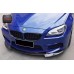 BMW 6 Series M6 F06 F12 F13 V Style Carbon Fiber 3-Piece Front Lip Splitter