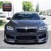 BMW 6 Series M6 F06 F12 F13 V Style Carbon Fiber 3-Piece Front Lip Splitter