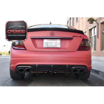 Real Carbon Fiber Rear Bumper Diffuser Lip Blade Style for Mercedes W204 C63 2008-2011 Real Carbon Fiber Rear Bumper Diffuser Lip Blade Style for Mercedes W204 C63 2008-2011