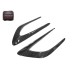 Dry Carbon Fiber Front Fender Side Air Vent Winglets for Mercedes-Benz C-Class W205