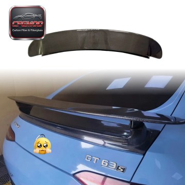 Real Carbon Fiber Edition 1 Style Rear Trunk Spoiler Wing for Mercedes AMG GT50 GT53 GT63 4-Door Real Carbon Fiber Edition 1 Style Rear Trunk Spoiler Wing for Mercedes AMG GT50 GT53 GT63 4-Door