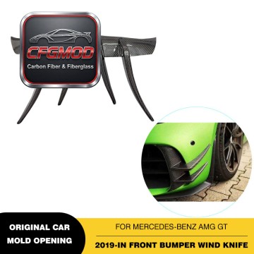 For Mercedes AMG GT 2019+ Carbon Fiber Front Bumper Canards Front Aero Canards For Mercedes AMG GT 2019+ Carbon Fiber Front Bumper Canards Front Aero Canards