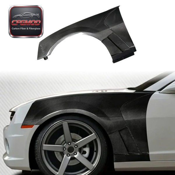 For Chevrolet Camaro 2017-2022 Carbon Fiber Vented Front Fenders Fender Vent Aero Replacement For Chevrolet Camaro 2017-2022 Carbon Fiber Vented Front Fenders Fender Vent Aero Replacement