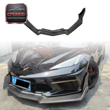 CS-Style Dry Carbon Front Bumper Blade for Chevy Corvette C8 2020-2024+ CS-Style Dry Carbon Front Bumper Blade for Chevy Corvette C8 2020-2024+
