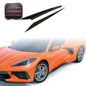 Dry Carbon Fiber Side Skirts Rocker Panels for Chevrolet Corvette C8 Z51 2020+ Dry Carbon Fiber Side Skirts Rocker Panels for Chevrolet Corvette C8 Z51 2020+