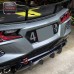 Dry Carbon Fiber Rear Bumper Diffuser Blade Fins for Chevrolet Corvette C8 Z51 2020+