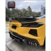 For Chevrolet Corvette C8 2020+ Carbon Fiber Rear Ducktail Spoiler Rear Wing Trunk Lip
