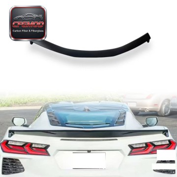 For Chevrolet Corvette C8 2020+ Carbon Fiber Rear Ducktail Spoiler Trunk Lid Rear Lip For Chevrolet Corvette C8 2020+ Carbon Fiber Rear Ducktail Spoiler Trunk Lid Rear Lip