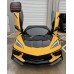 For Chevrolet Corvette C8 2020+ Carbon Fiber 5-Piece Front Lip Splitter Front Bumper Aero
