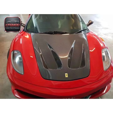 For Ferrari F430 2005-2009 Hamann Style Carbon Fiber Front Hood Bonnet