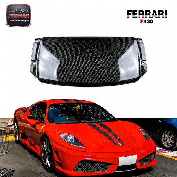 For Carbon Fiber F430 Scuderia Style Front Bumper Center 1PCS CF