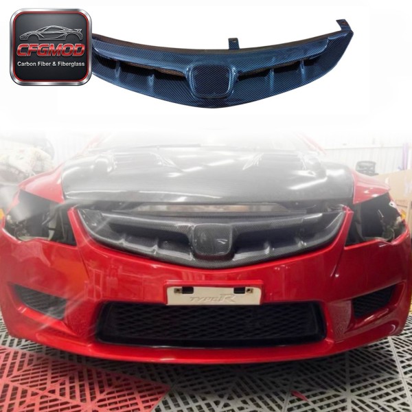 EVS Style Carbon Fiber Front Bumper Canards for Honda Civic FL5 Self-Adhesive Front Winglets Splitter Fins Tuning Parts