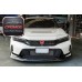 AD Style Carbon Fiber Front Lip for Honda Civic FL5 Type R Front Bumper Splitter Spoiler Tuning Parts