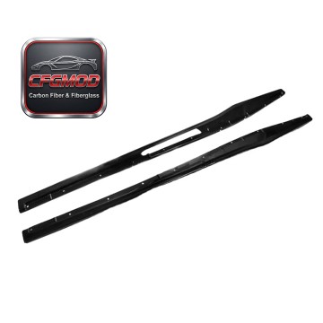 Carbon Fiber Side Skirt Extension Corner Addon Spat for 2004-2012 Gallardo LP550 LP560 LP570 Superleggera Style