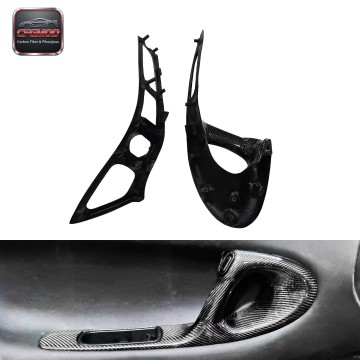 2000-2002 RX7 FD3S RHD Inner Door Handle Replacement Interior Kits Left and Right Sides Carbon Fiber Black Polished 2000-2002 RX7 FD3S RHD Inner Door Handle Replacement Interior Kits Left and Right Sides Carbon Fiber Black Polished