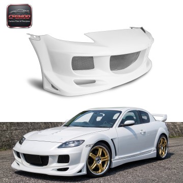 High-Quality Brand-new Benuine Fiberglass Front Bumper, Modified Auto Parts Compatible with RX-8 RX8