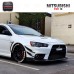 For Evo 10 Carbon Fiber Bumper Canard Carbon