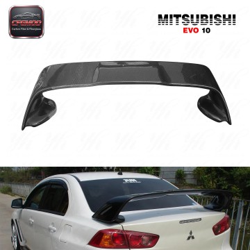 Gloss Black Rear Racing EVO 10 Carbon Fiber Spoiler Wing for Mitsubishi Lancer Evolution X EVO 10 Performance Body Kit