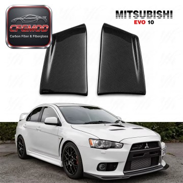 For EVO X Evolution 10 REAR BUMPER CORNER EXTENSION (pair) 2pcs Carbon Fiber CF For EVO X Evolution 10 REAR BUMPER CORNER EXTENSION (pair) 2pcs Carbon Fiber CF