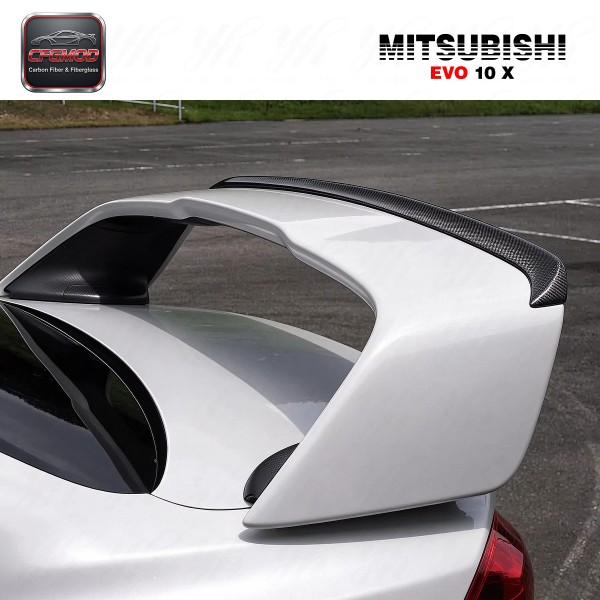 Evolution 10 EVO X Carbon Fiber Rear Single Deck GURNEY FLAP for Mitsubishi 7 Gen 2001-2010