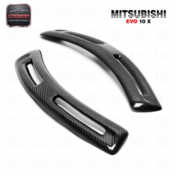 For Evolution X EVO 10 V-Style Front Fender Vents (Pair) CF For Evolution X EVO 10 V-Style Front Fender Vents (Pair) CF