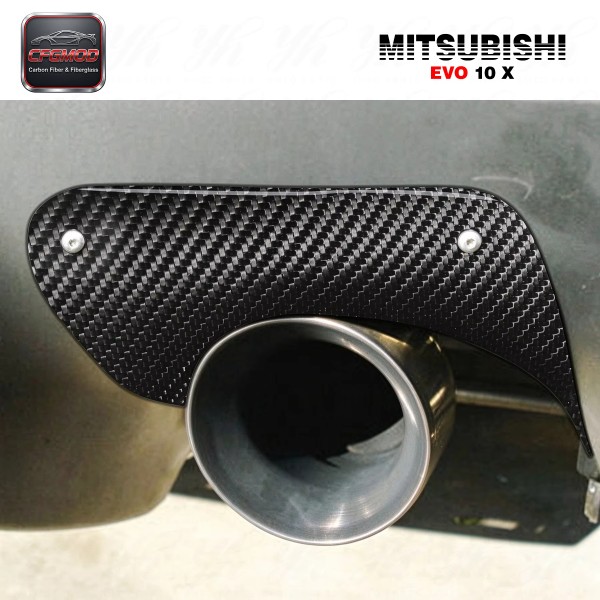 Auto Bodykit CF Carbon Fiber Rear Bumper Exhaust Heatshield for 08-12 Lancer Evolution X EVO 10 Auto Bodykit CF Carbon Fiber Rear Bumper Exhaust Heatshield for 08-12 Lancer Evolution X EVO 10