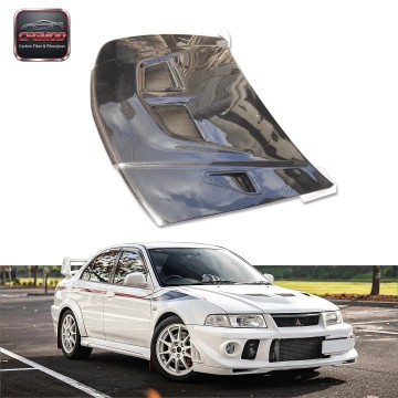 New for Evolution 5-6 OEM Style High Quality 3K Twill Weave Carbon Fiber Engine Hood