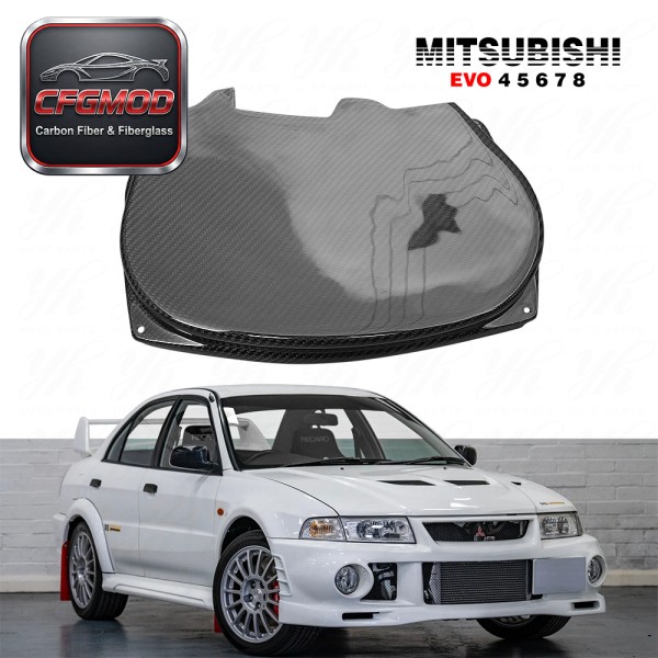 New Carbon Fiber Lancer 4G63 CT9A Engine Cam Cover with 3K Twill Weave High Gloss Finish for Evolution EVO 4/5/6/7/8